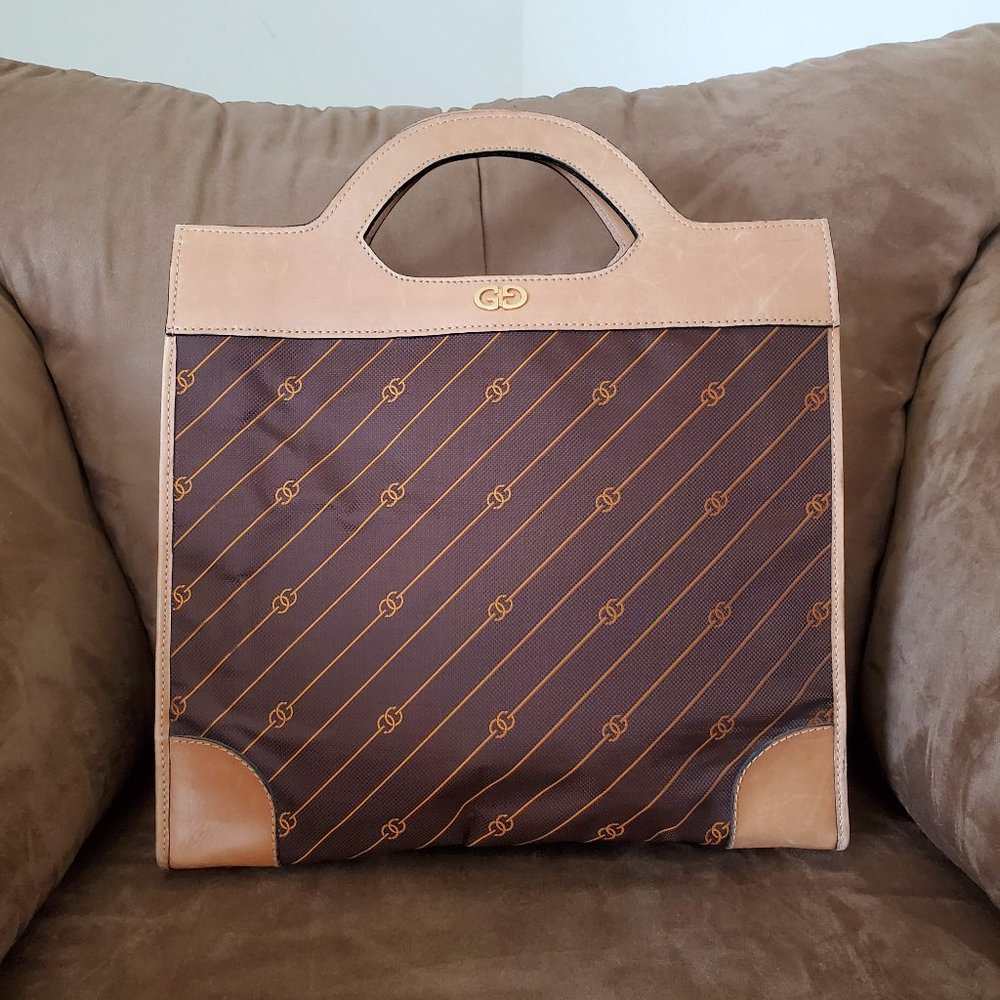 Vintage Gucci Shopper Tote Handbag - Picture 2 of 10